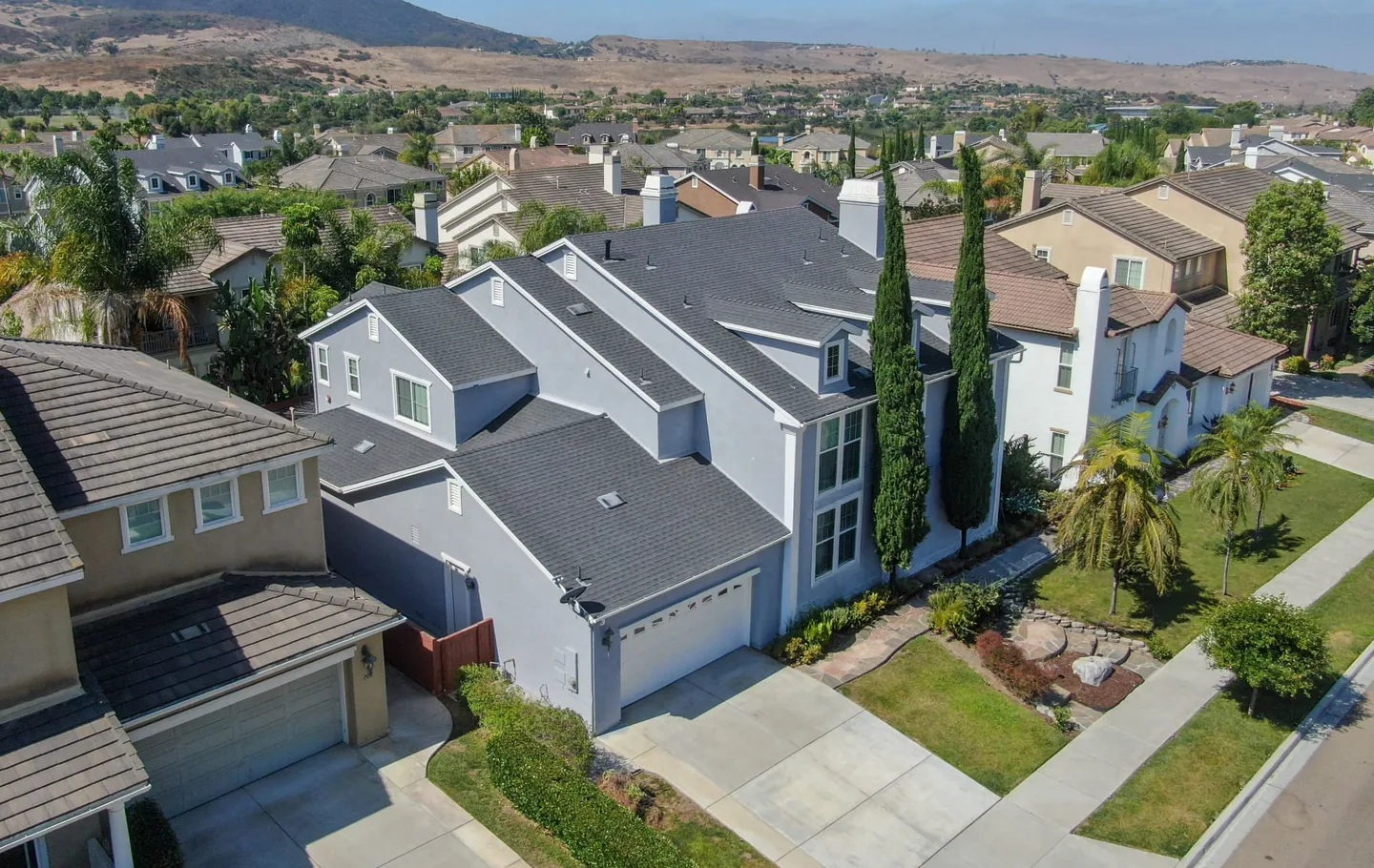 Aerial view of a San Diego neighborhood